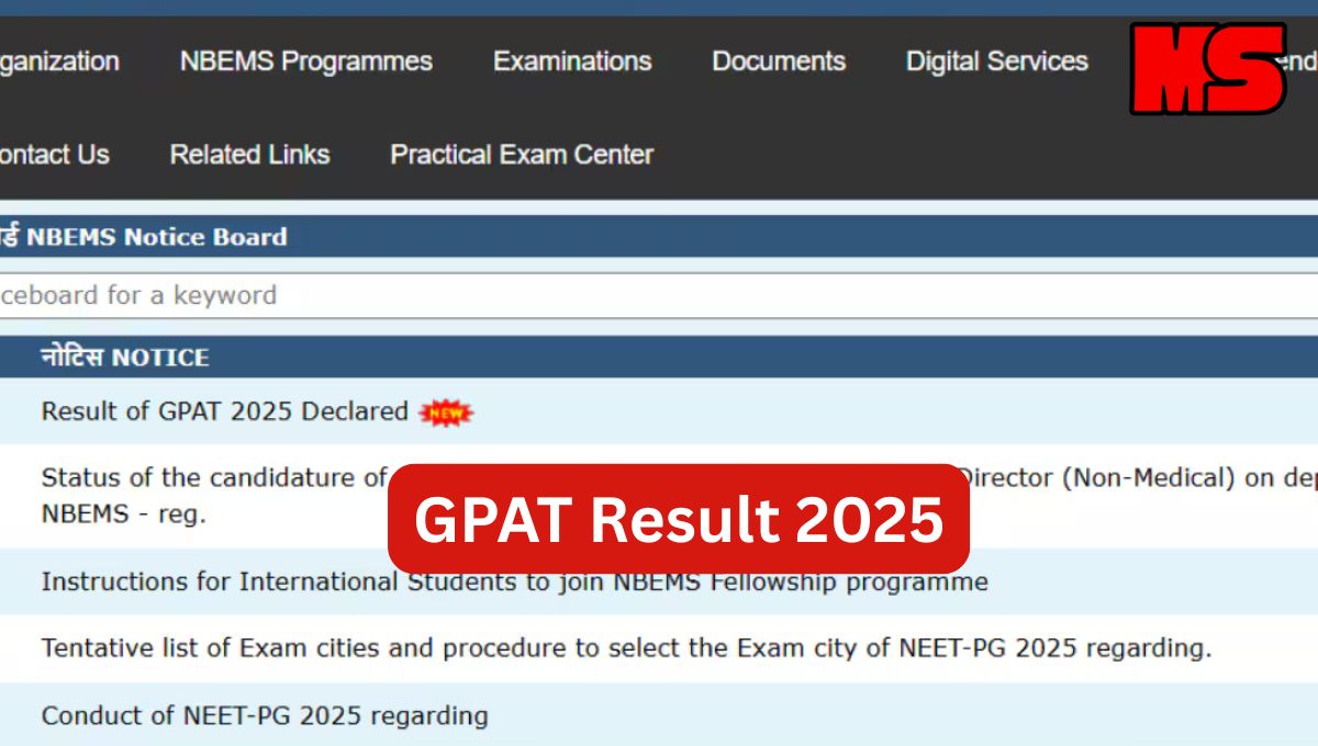 GPAT Result 2025